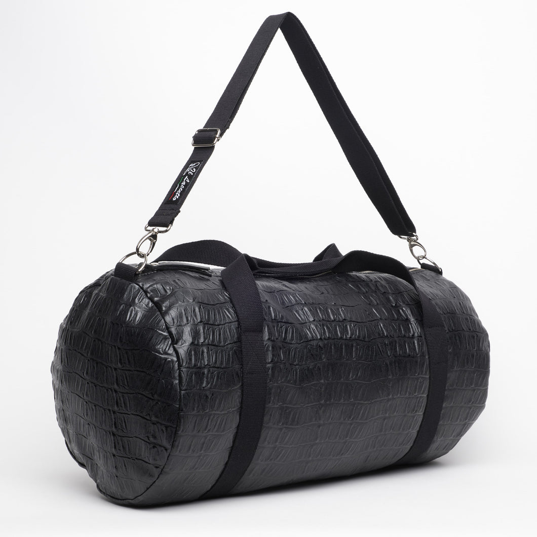 BLACK MAXI BAG | IN FAUX LEATHER | COCONUT PRINT