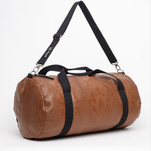 Upload the image to the Gallery viewer, BROWN MAXI BAG | IN FAUX LEATHER | PYTHON
