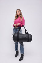 Upload the image to the Gallery viewer, BLACK BAG | IN FAUX LEATHER | BRAIDED | 2
