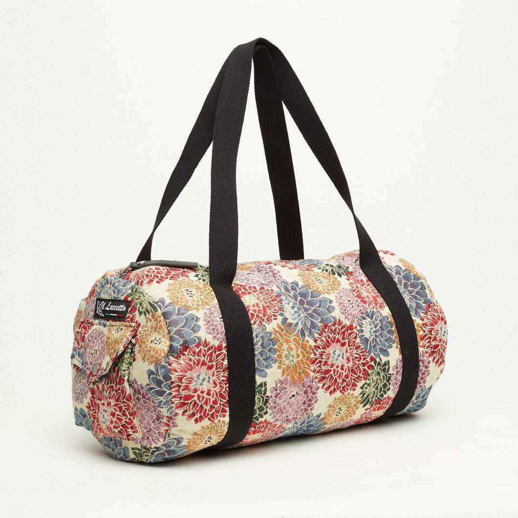 CLOTH BAG | CREAM WITH LARGE FLOWERS