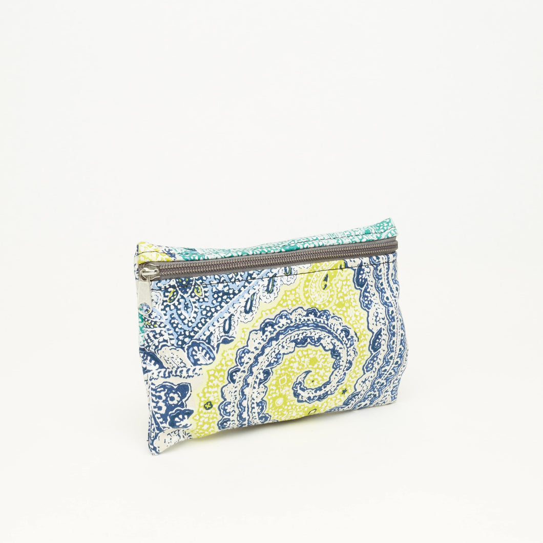 CLOTH CLUTCH | ETHNIC BLUE AND GREEN