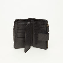 Upload the image to the Gallery viewer, LEATHER WALLET | IN GENUINE LEATHER | BRAIDED | GREAT
