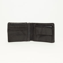 Upload the image to the Gallery viewer, BLACK WALLET | IN GENUINE LEATHER | BRAIDED | MAN
