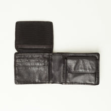 Upload the image to the Gallery viewer, BLACK WALLET | IN GENUINE LEATHER | BRAIDED | MAN
