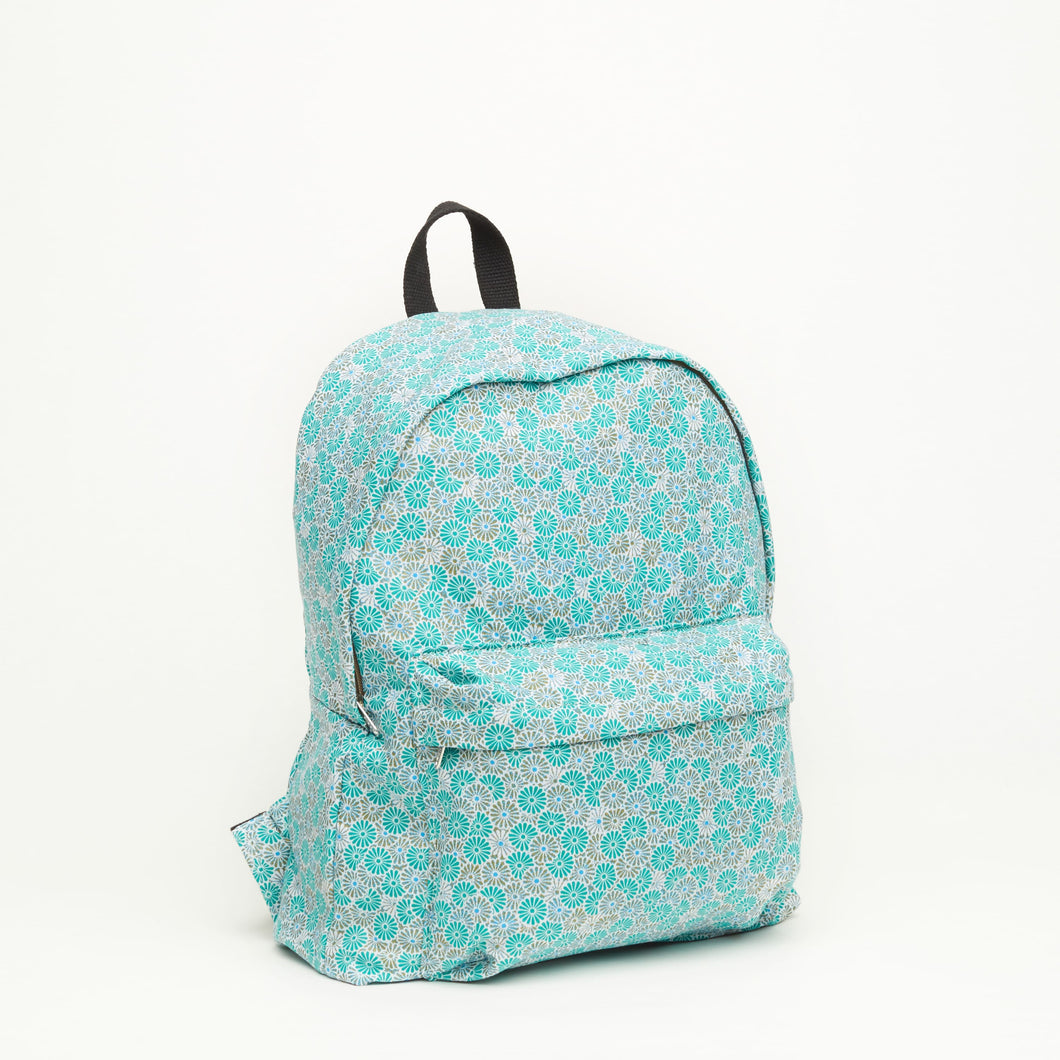 CLOTH BACKPACK | BLUE AND WHITE