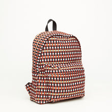 Upload the image to the Gallery viewer, CLOTH BACKPACK | CHECKED RED BLACK AND WHITE
