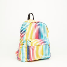 Upload the image to the Gallery viewer, CLOTH BACKPACK | WITH MULTICOLOR STRIPES
