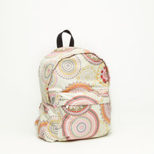 Upload the image to the Gallery viewer, CLOTH BACKPACK | BEIGE WITH ETHNIC PATTERNS
