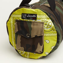 Upload the image to the Gallery viewer, MILITARY BAG WITH YELLOW BANDANA INSERTS | IN CLOTH |
