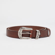 Upload the image to the Gallery viewer, LEATHER TEXAN BELT | HEIGHT 3 CM
