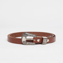 Upload the image to the Gallery viewer, LEATHER TEXAN BELT | HEIGHT 2 CM
