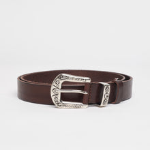 Upload the image to the Gallery viewer, DARK BROWN TEXAN BELT | HEIGHT 3 CM
