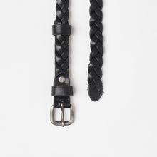 Upload the image to the Gallery viewer, BLACK WOVEN BELT | 3 WIRES | HEIGHT 1.50 CM
