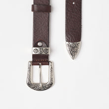 Upload the image to the Gallery viewer, DARK BROWN TEXAN BELT | HEIGHT 3 CM
