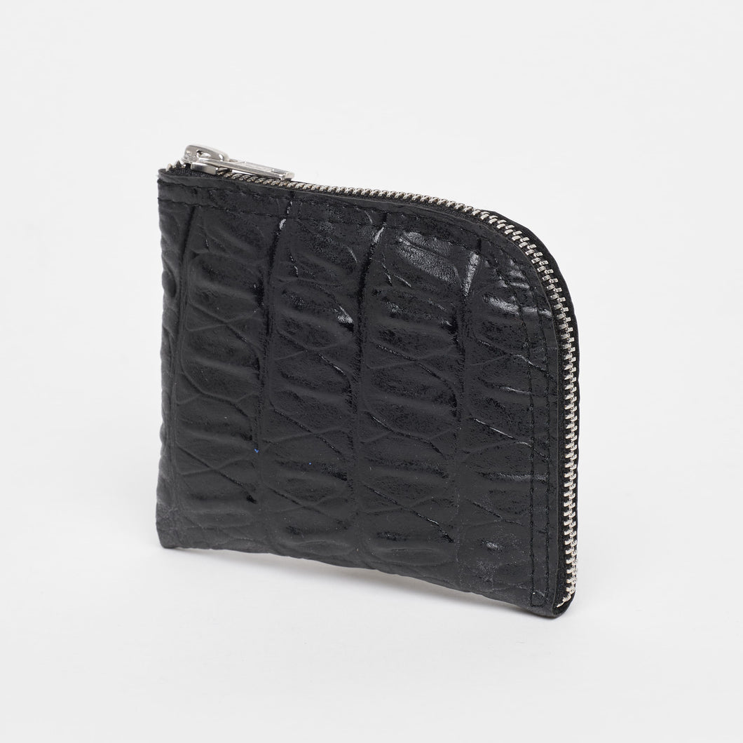 BLACK WALLET | IN FAUX LEATHER | COCONUT PRINT