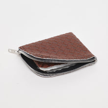 Upload the image to the Gallery viewer, BROWN WALLET | IN WOVEN FAUX LEATHER

