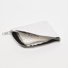Upload the image to the Gallery viewer, WHITE WALLET | IN PYTHON PRINTED ECO-LEATHER
