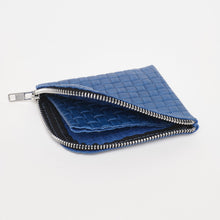 Upload the image to the Gallery viewer, BLUE WALLET | IN GENUINE WOVEN LEATHER

