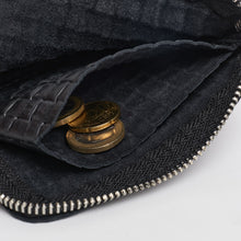 Upload the image to the Gallery viewer, BLACK WALLET | IN GENUINE WOVEN LEATHER
