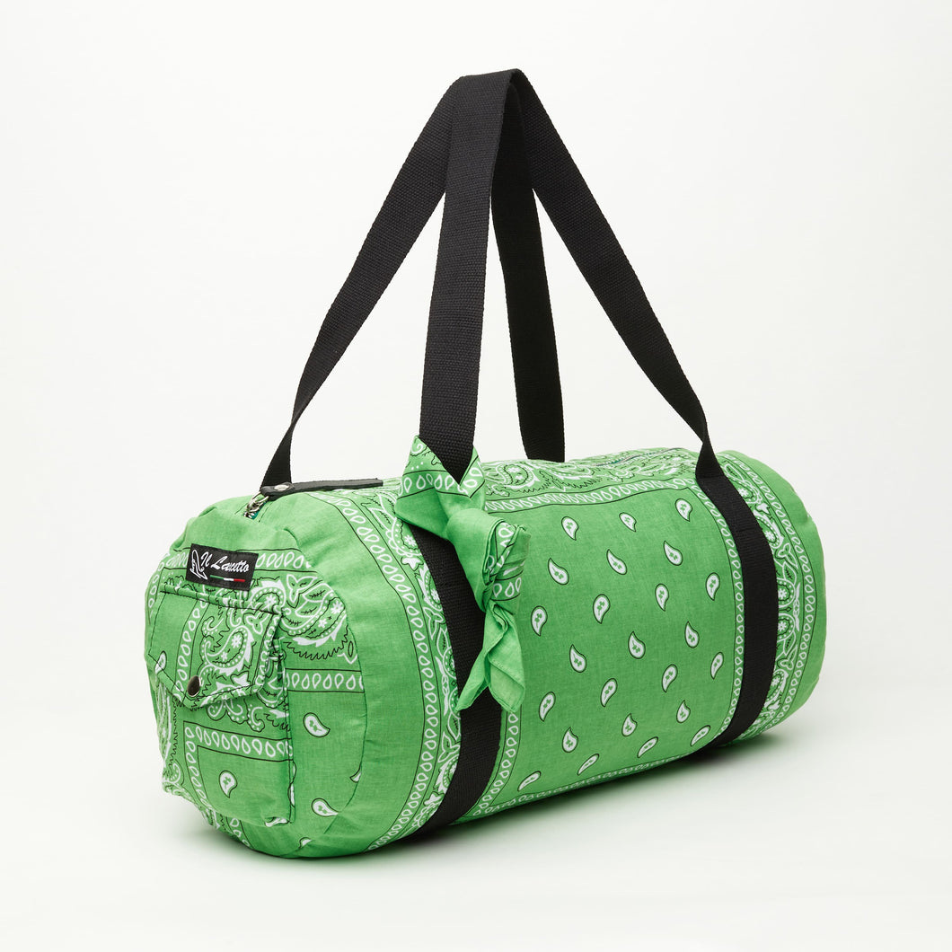 APPLE GREEN BANDANA STYLE BAG | IN CLOTH | + BANDANA 55 x 55cm
