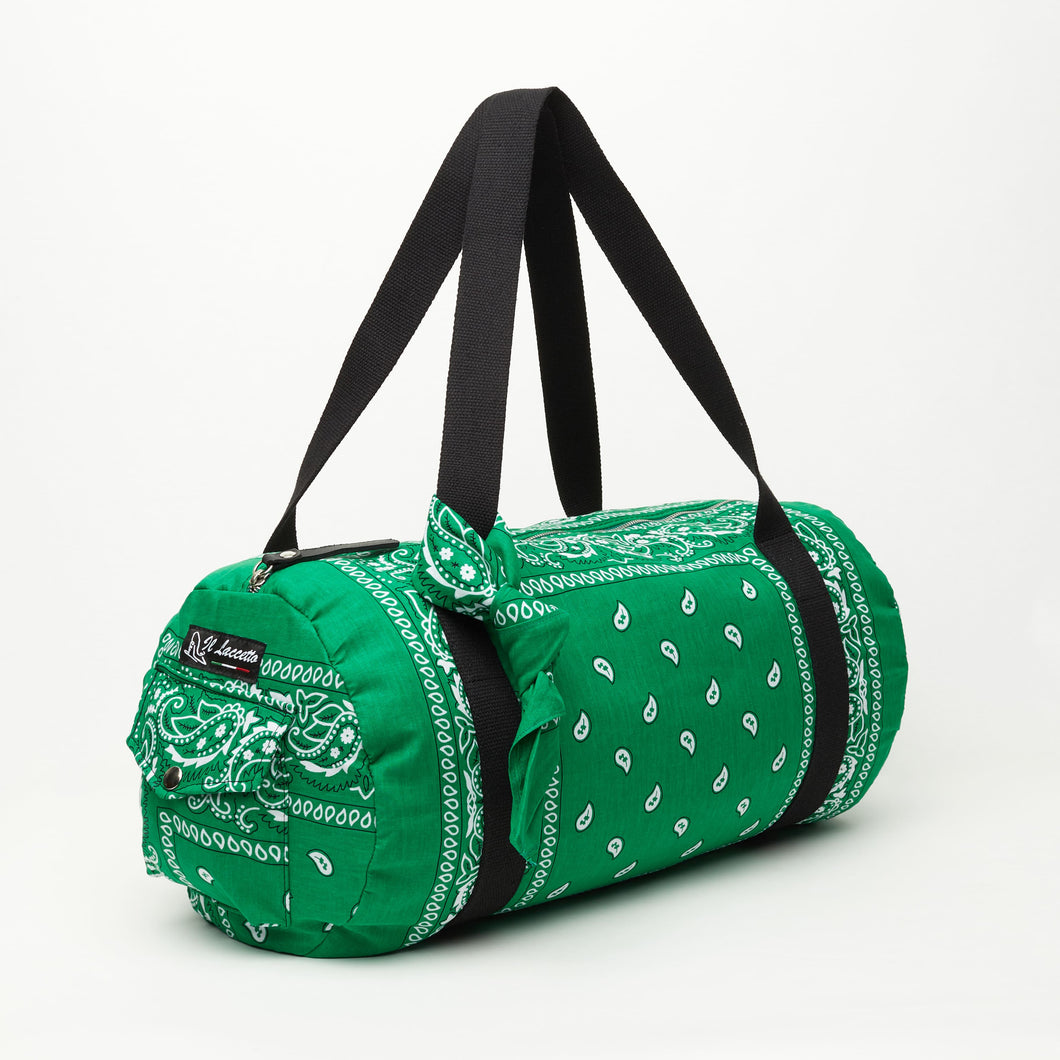 GREEN BANDANA STYLE BAG | IN CLOTH | + BANDANA 55 x 55cm